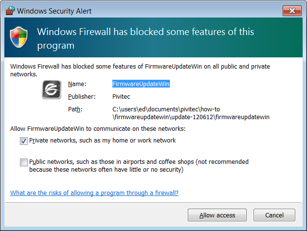 Windows Firmware Update Windows Firmware Update